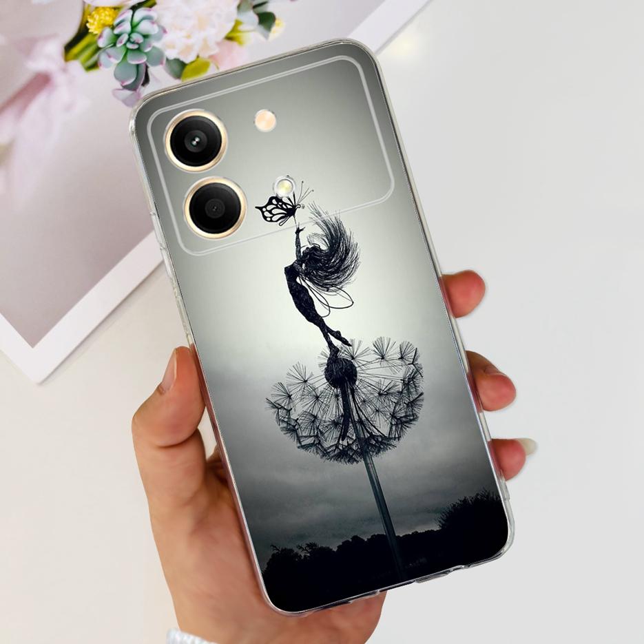 For Xiaomi Poco X6 Pro 5G Case New Fashion Painted Cover Clear Silicone Phone Case For Xiaomi Poco X6 Neo PocoX6 Pro Soft Fundas
