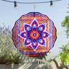 ]10 Inch Bohemian Style Metal Wind Chime with 360 Degree Swivel Hook No Battery Needed Perfect for Balcony Patio Decor Animal Theme Gift
