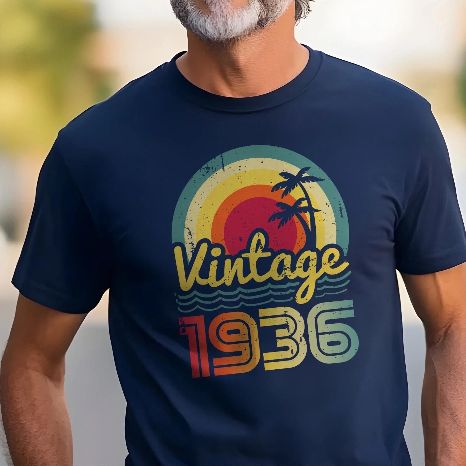 Vintage 1936 90th Birthday Celebration Unisex t-shirt, Retro Birthday Tee S