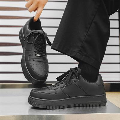 Spring and Autumn New Versatile Little White Shoes Student Lace-up Fashion Board Shoes Air Force One Men's Casual Shoes 1043-J