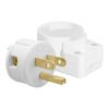 15A 125V NEMA 5-15P Replacement Plugs With Adjustable Clamp For 10-18AWG Wires Transparents Wiring Block