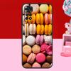 Dessert ice Cream Macaron Food Case For Xiaomi Redmi Note 14 13 12 11 10 15 Pro Plus Redmi 15 C 10C 12C 13C 14C Soft Cover