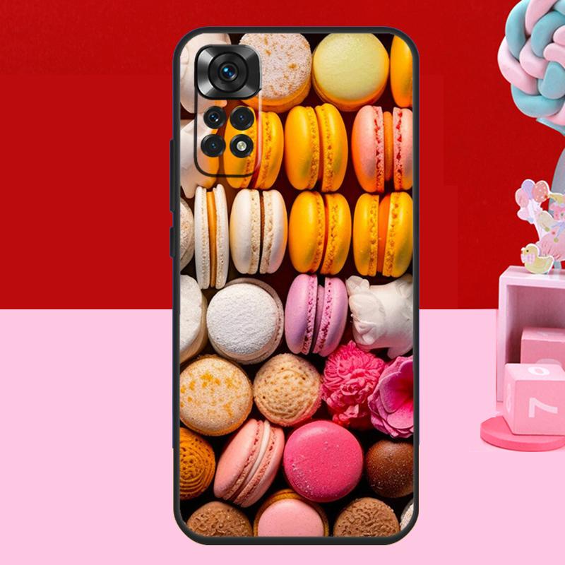 Dessert ice Cream Macaron Food Case For Xiaomi Redmi Note 14 13 12 11 10 15 Pro Plus Redmi 15 C 10C 12C 13C 14C Soft Cover