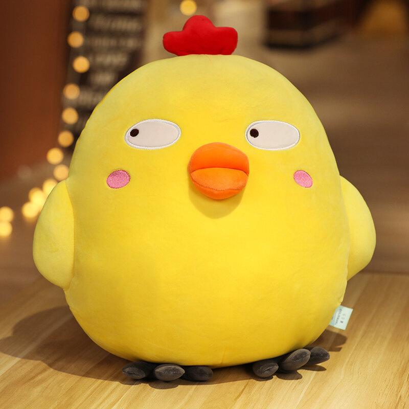 25-65cm Cute Chicken Plush Toys Kawaii Cartoon Little Yellow Chicken Doll Soft Stuffed Chick Animal Pillow Xmas Gifts for Kids 20-25cm