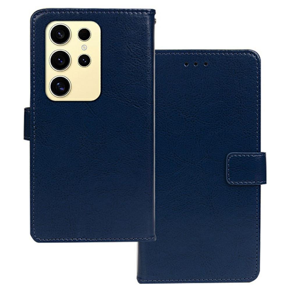 IDEWEI For Samsung Galaxy S26 Ultra Case Wallet Leather Phone Cover Crazy Horse Texture