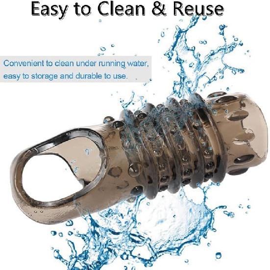 Cock Rings for Men, Reusable Penis Enlarge Sleeves Girth, Delay Ejaculation Stronger Erection Enhancement Sex Toys Silicone Penis Rings for Men -