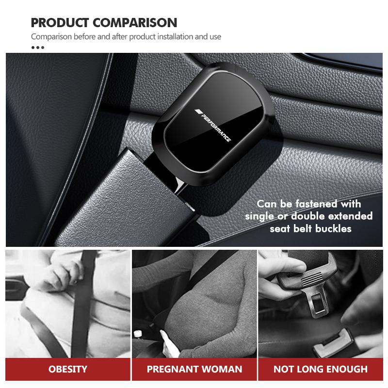 For BMW Car Seat Belt Plug Mirror Metal Safety Belt Extend Lock Buckle Accessory E90 E60 E46 E39 F30 F10 E87 X3 X4 X5 X1 G30 G20