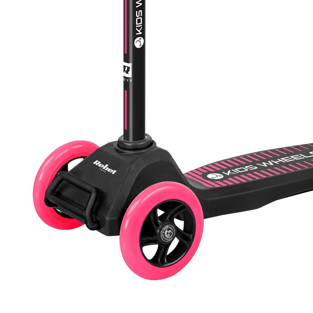 Rebel Wheels three-wheeled balance scooter for children, lightweight and adjustable