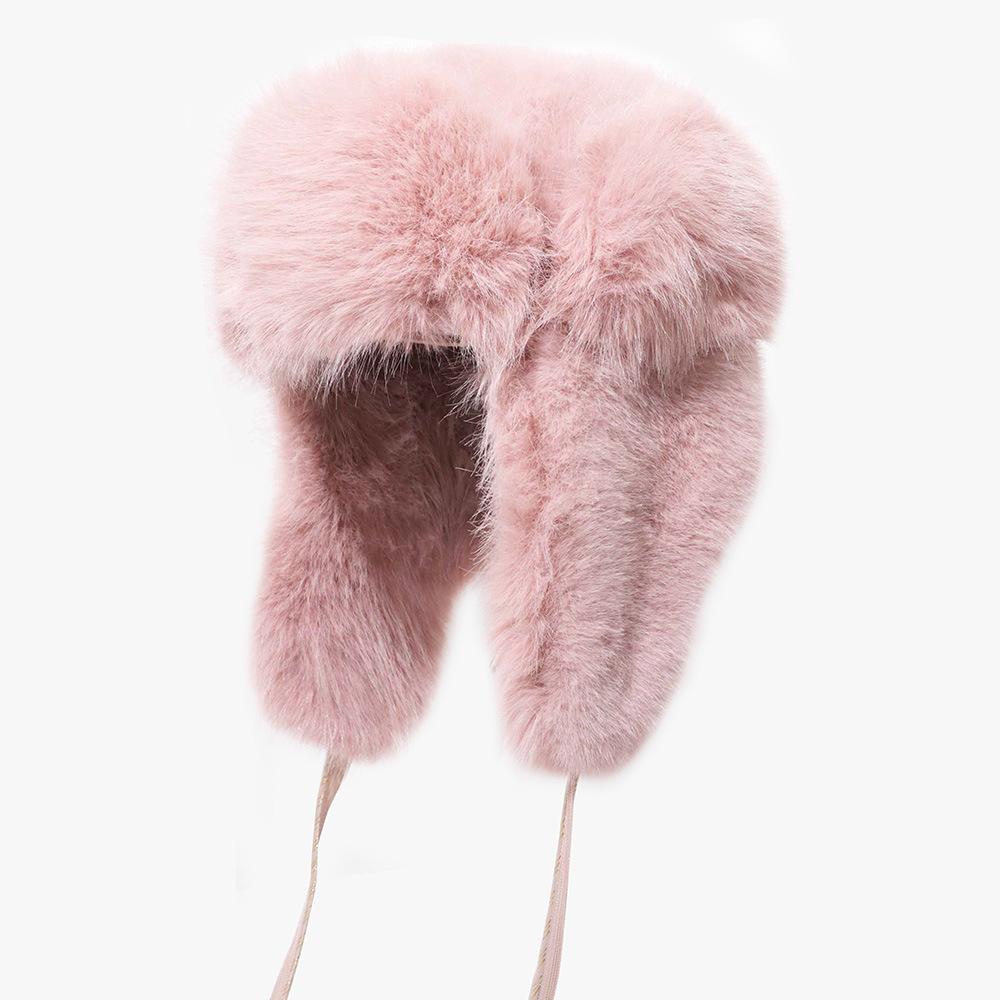 New Winter Lei Feng Hat for Women with Cold-proof and Thick Solid Color Simple and Versatile Korean Version Outdoor Skiing and Cycling Warm Hat