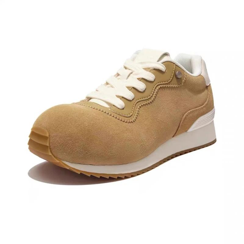 

Обувь женская 2024 Высококачественная женская обувь на шнуровке из вулканизированной кожи, уличные женские кроссовки с круглым носком на плоской подошве, женская повседневная обувь 40 малиновый