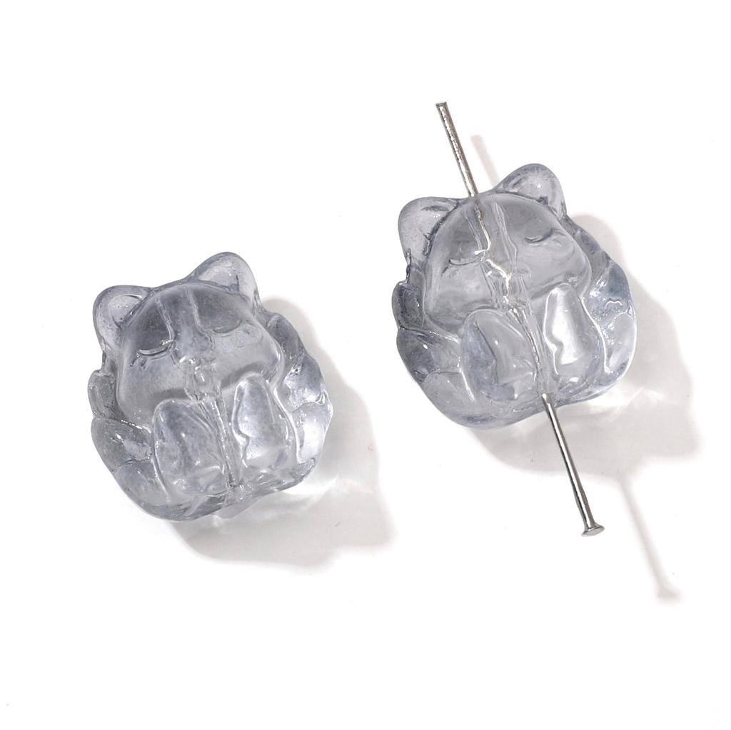 Skleněné volné distanční korálky ve tvaru devítiocasé lišky pro DIY výrobu šperků 5 ks