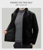 Men's Golden Mink Velvet Winter Coat 2025: Middle-Aged Fashion, Casual Warm Fleece Jacket, Loose Fit Outerwear
