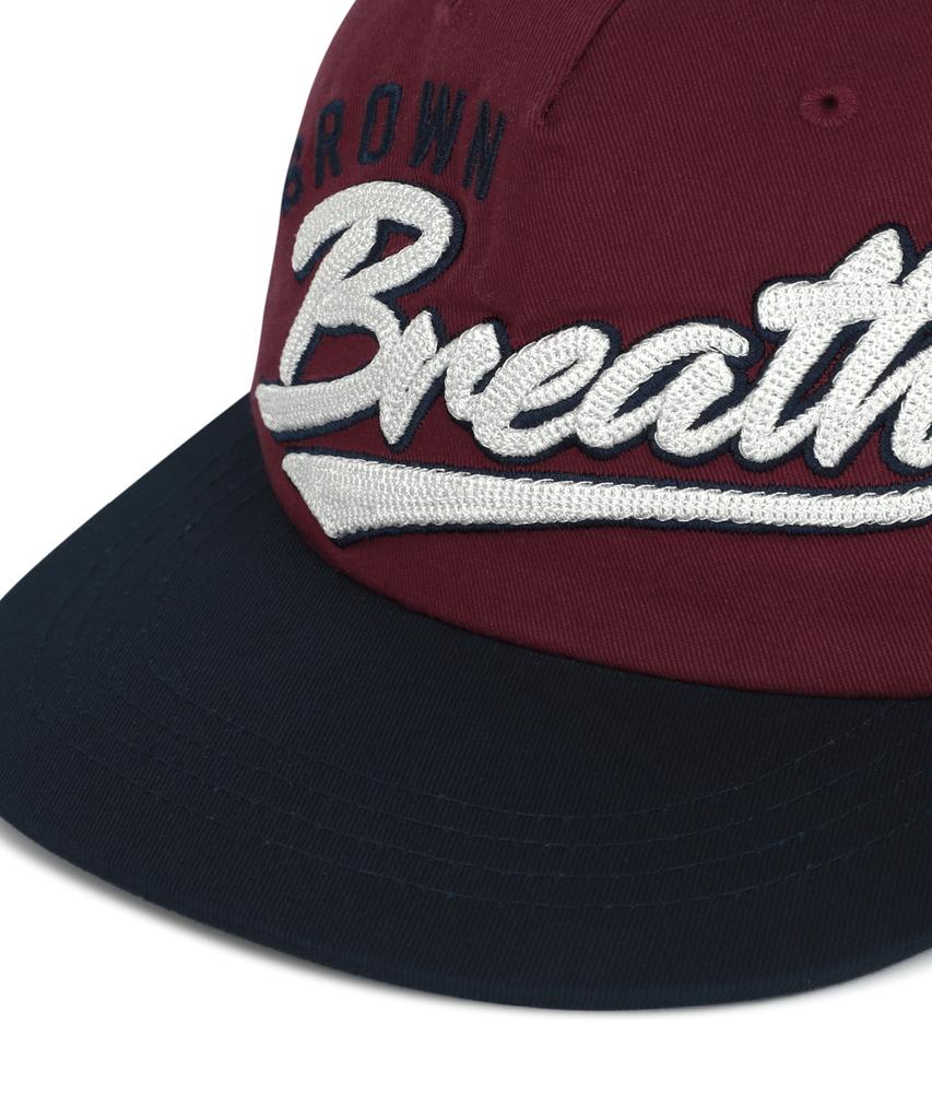 BROWNBREATH Coloration Flat Visor Cap - Burgundy