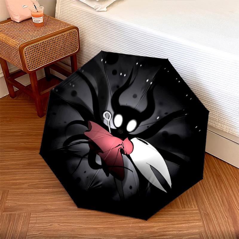 Silksongpattern, automatic folding umbrella, portable and foldable design, 8 ribs, a Christmas or birthday gift.