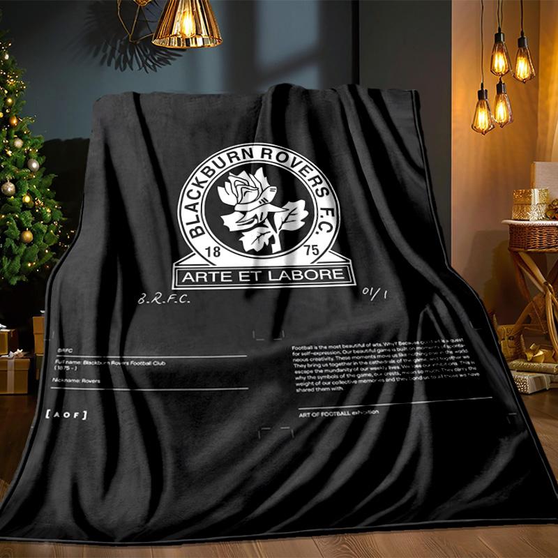 Blackburn Rovers Blanket Outdoor Flannel Blanket for Camping, Hiking, Garden Parties, Picnic Essentials,gift for Family and Friends