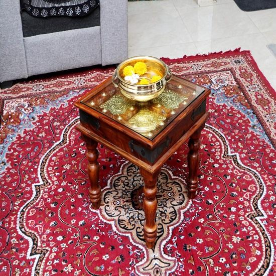 Antique Design Solid Wood Coffee Table Garden and Outdoor Table Decorative Living Room