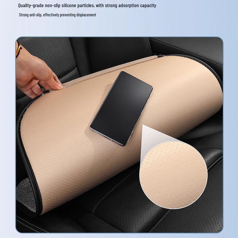 Breathable Non-slip Universal Car Seat Cushion Set, Four Seasons Linen, Three-piece Rear Row Pad