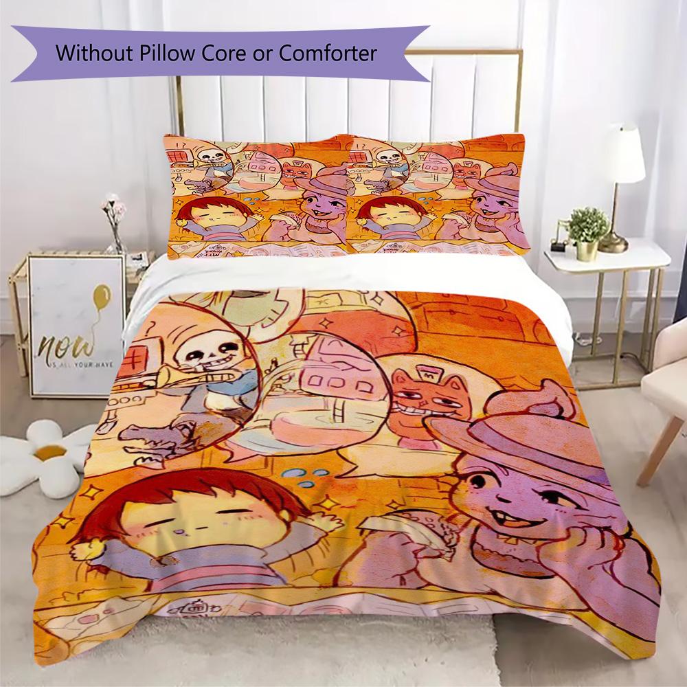 Dungeon Series Pattern Bedding,Quilt Set Quilt Cover Pillowcase Home Birthday Gift (1*duvet cover+2*pillowcase,without core)XSJT0917271