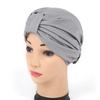 New Stretch Thin Two-Band Indian Muslim Hijab Head Wrap Hat