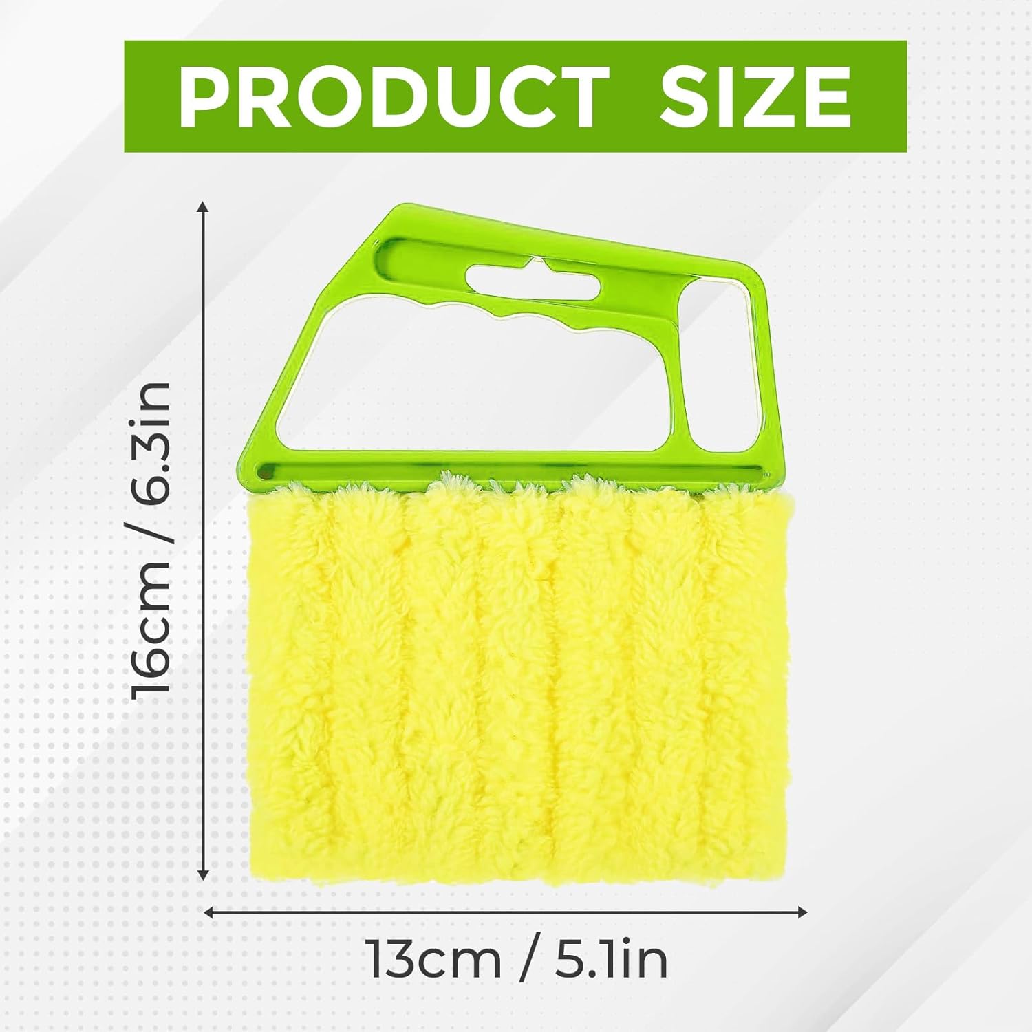 

2-Pack Microfiber Blind Cleaner Tools - 7-Finger Washable Duster for Venetian Blinds, AC Vents, Fans & Wood Surfaces - Flexible Head with Non-Slip