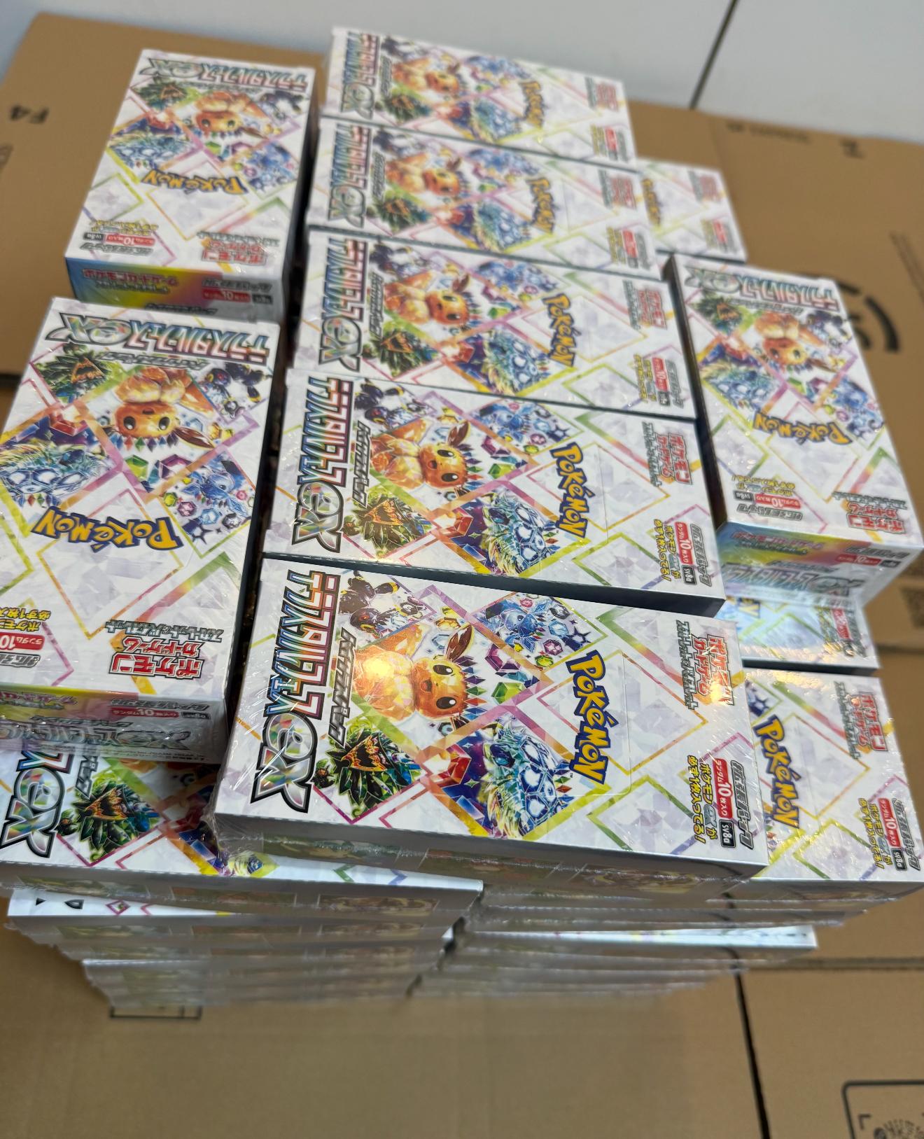 Pokemoned Japanese Version SV8a Terastal Festival Eevee Deluxe Board Game жёлтый
