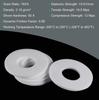 500pcs White Nylon Waterproof Sealing Ring Flat Plastic Washer Gasket Insulation Set