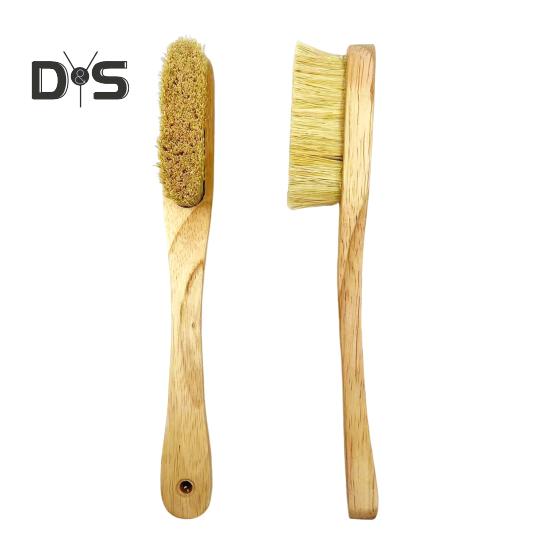 Kletterbürste mit langem Holzgriff, dicken Wildschweinborsten, tragbar, Reinigungswerkzeug für die Kletter- und Boulderbürste im Innen- und Außenbereich