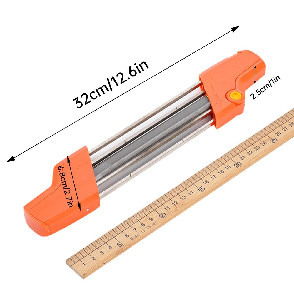2 In 1 Easy Mini File Chainsaw Chain Sharpener 3/8 P 4.0mm Saw Teeth Set Fast Sharpen With 2pcs 5/32 Inch Files Chain Sharpener