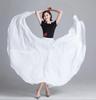 720° Chiffon Swing Skirt: High Waist, Ethnic Dance Red, Slimming Design