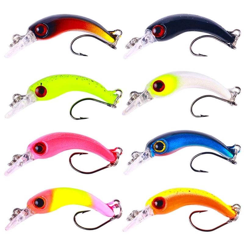 

8pcs Minnow Fishing Lure Plastic Artificial Baits Topwaters Artificial Wobbler Crankbait Hard Baits Fishing Accessory 1