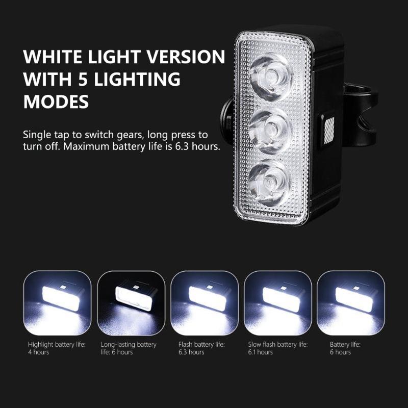 Night Riding Bike Light Set Lighting Systems With Quick Releases Clip And High Visibilities For City Or Trail Cycling