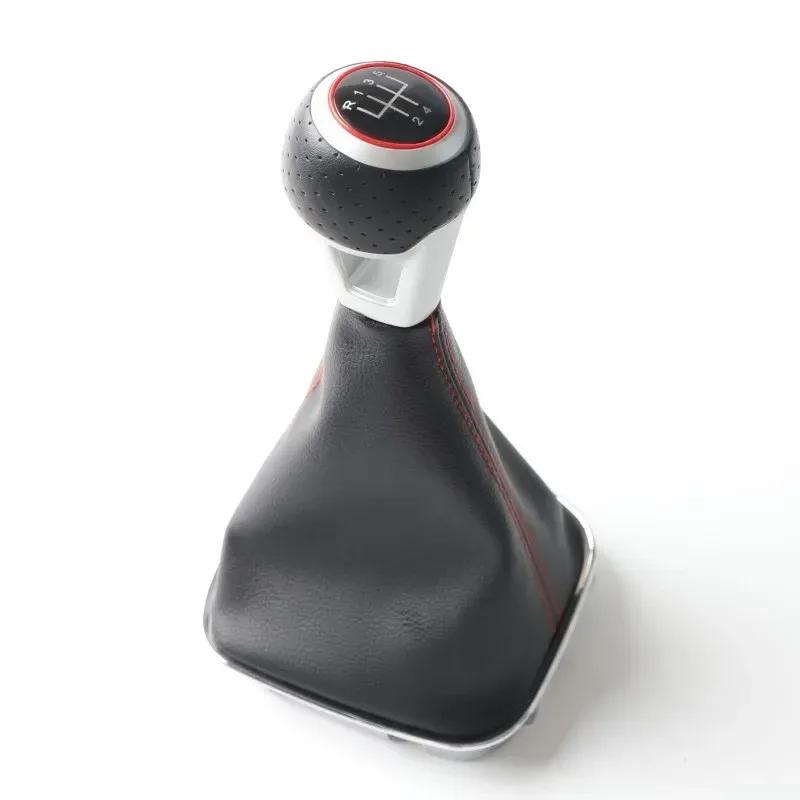 5 6 Speed Gear Shift Knob Gaitor For Volkswagen VW Polo 6r 6c Hatchback Sedan 2011 2012 2013 2014 2015 2016 2017 2018