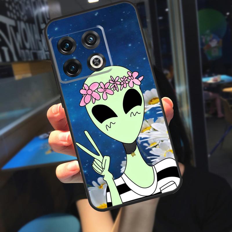 Aesthetic Alien Funda For OnePlus 13 12 R 11 9 10 Pro 8T 9RT 10T OnePlus Nord 4 CE 2 3 Lite N30 N20 Case