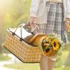 Portable Insulated Picnic Basket & Folding Cooler Bag
