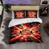 Set Biancheria da Letto a 3 Pezzi Sunderland Football Morbido Set Copripiumino con Federe Set Decorazione Camera da Letto per la Casa