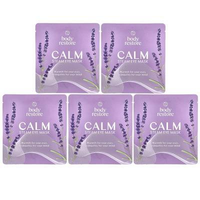 Body Restore, Steam Eye Mask, Lavender, 5 Pack