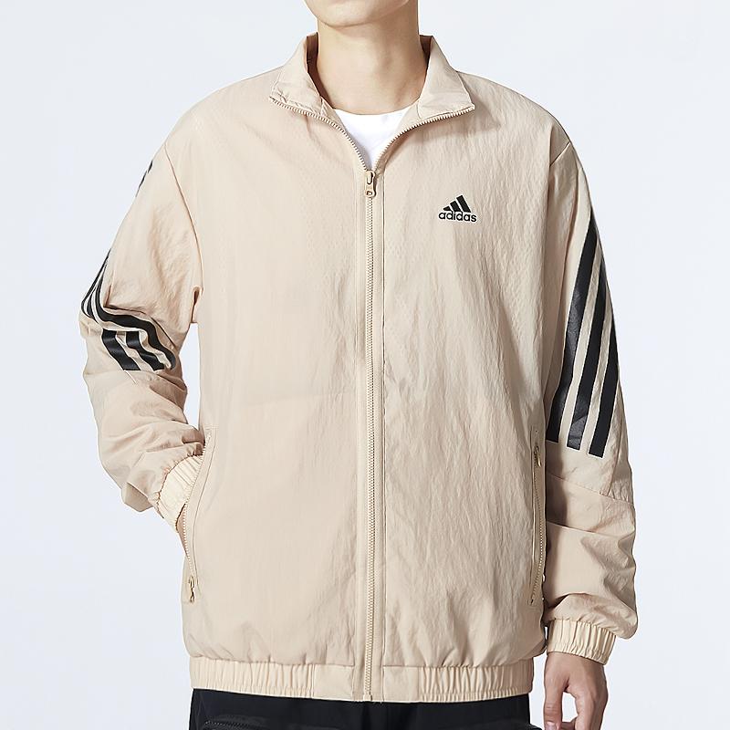 adidas Essential Jacket Spring Fall Season Men's Khaki HU1514