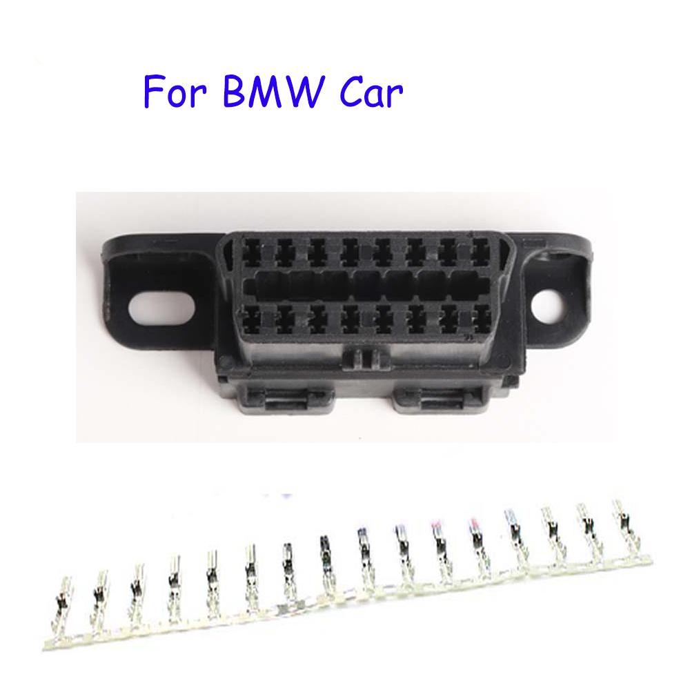 OBD Plug + Terminal + Insert OBD OBD2 Female Connector J1962f Plug OBD 2 16 PIN with Terminal Suitable for Most Car