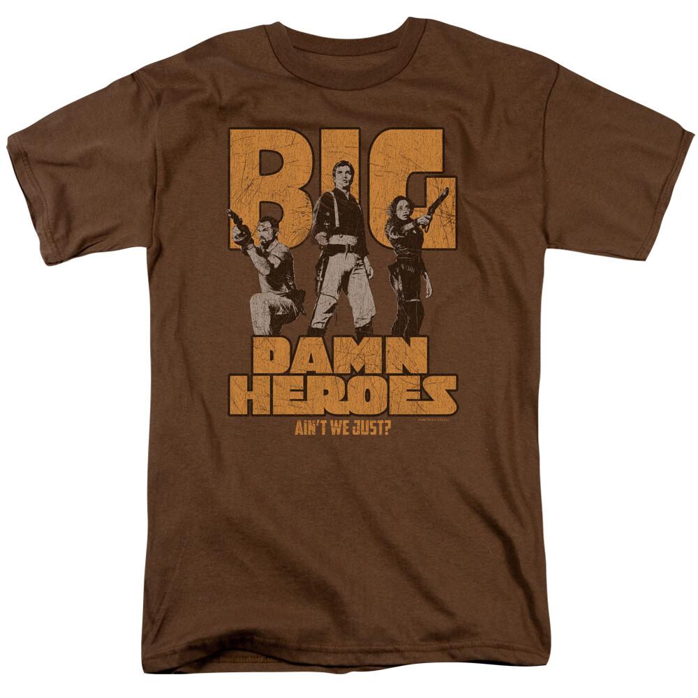 26 Fiefly Big Damn Heroes T Shirt Mens License Sci-Fi TV Show Tee Coffee Unisex T-Shirt M