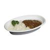 Eco-friendly and Stylish Disposable E-mold Curry Plates, P017, 100 Pieces
