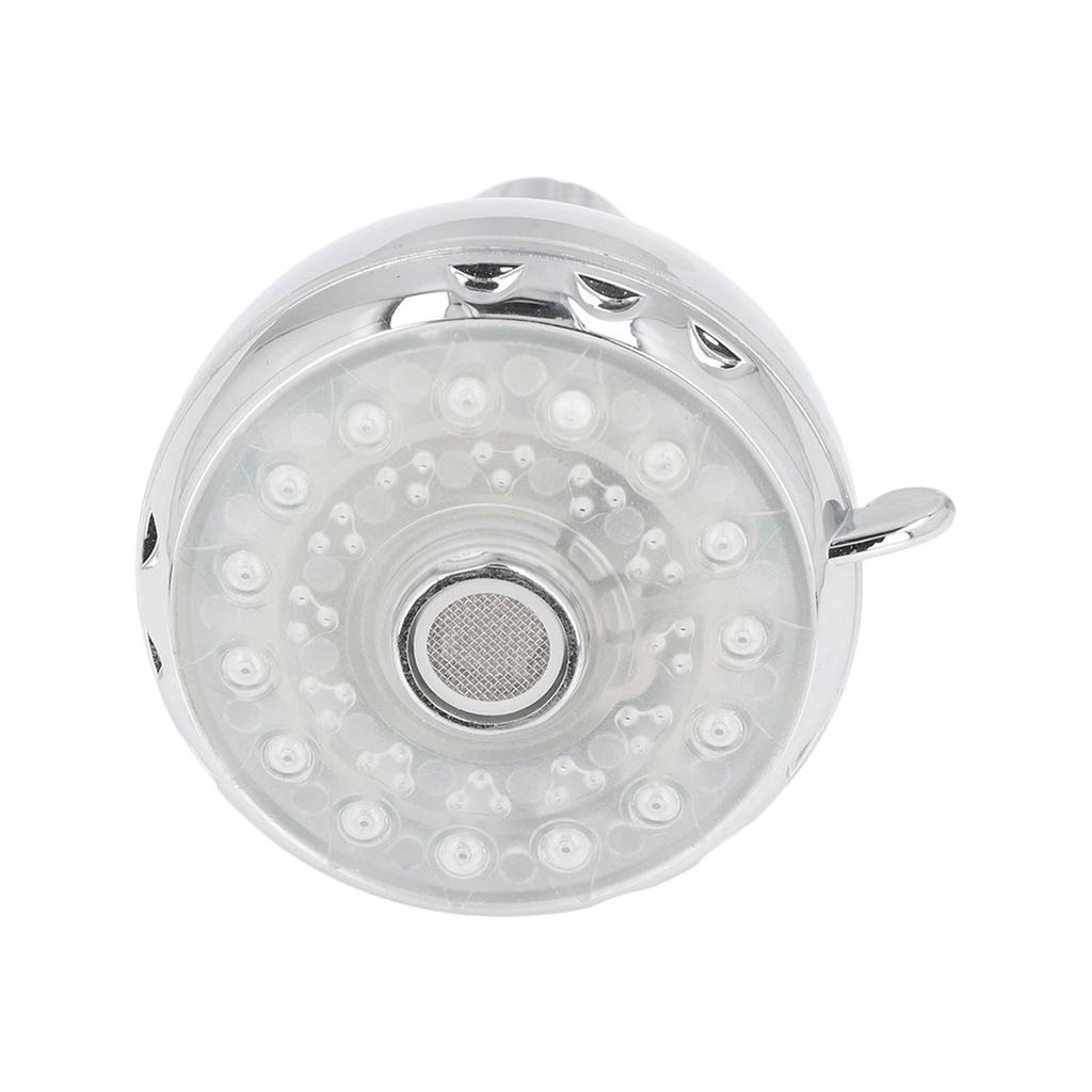 LED-duschhuvud 7 färger blinkande ljus automatiskt byte duschmunstycke med G1/2 utvändig gänga