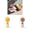 Cartoon Cute Pet Handheld Mini Fan Foldable Portable Usb Rechargeable Apricot/ Pink)