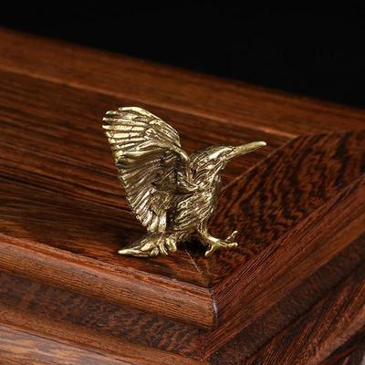 Brass Open Wing Mini Eagle Bird Art Decoration Office Decoration Buddha Statue Sculpture Gift Home Living Room Decoration
