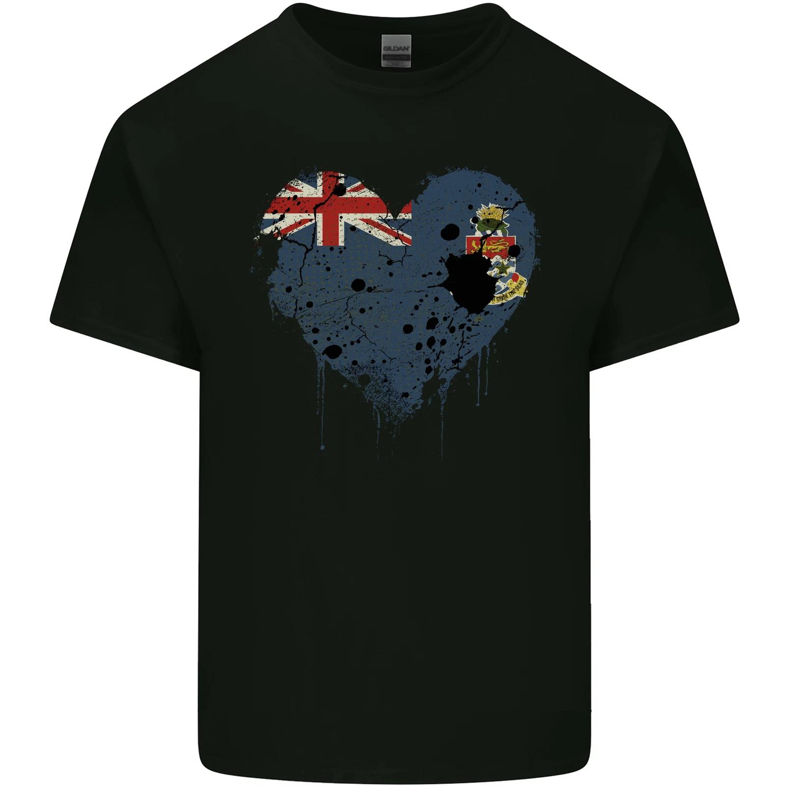 Love Flag Cayman Islands Football Kids T-Shirt Childrens M
