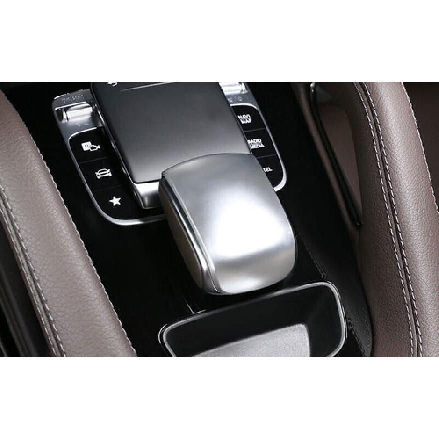 Central Console Gear Shift Matte Silver Fit For Benz GLE GLS -22 Knob Cover