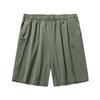 Comfortable Simple Solid Color Loose Versatile Mid Waist Five Point Casual Shorts Men Shorts Seaweed-Green 952526506-1