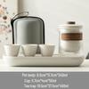 Nordic Portable Ceramic Kung Fu Tea Set
