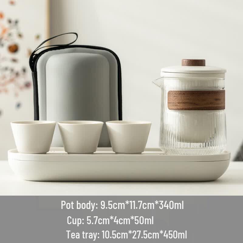Nordic Portable Ceramic Kung Fu Tea Set