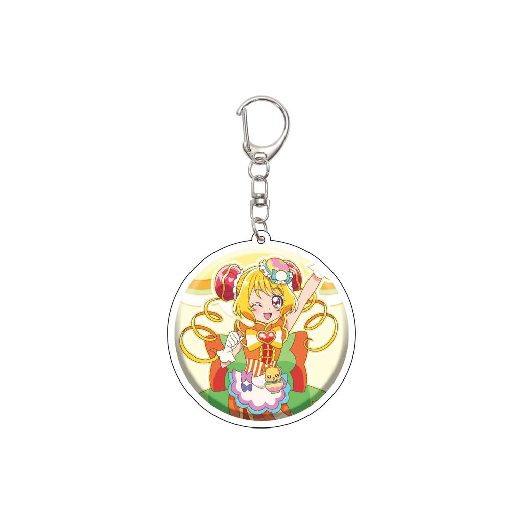 55MM Anime Pretty Cure Keychain Natsuki Rin/Kasugano Urara/Akimoto Komachi  Key Chain Acrylic Model Plate Christmas Gifts