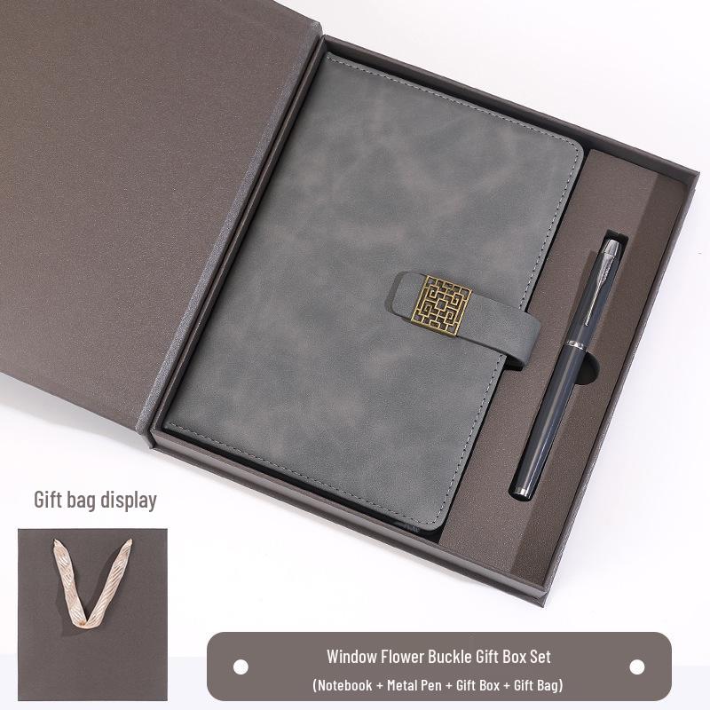 Custom A5 Notebook with Logo - Corporate Meeting Diary & Gift Box Set